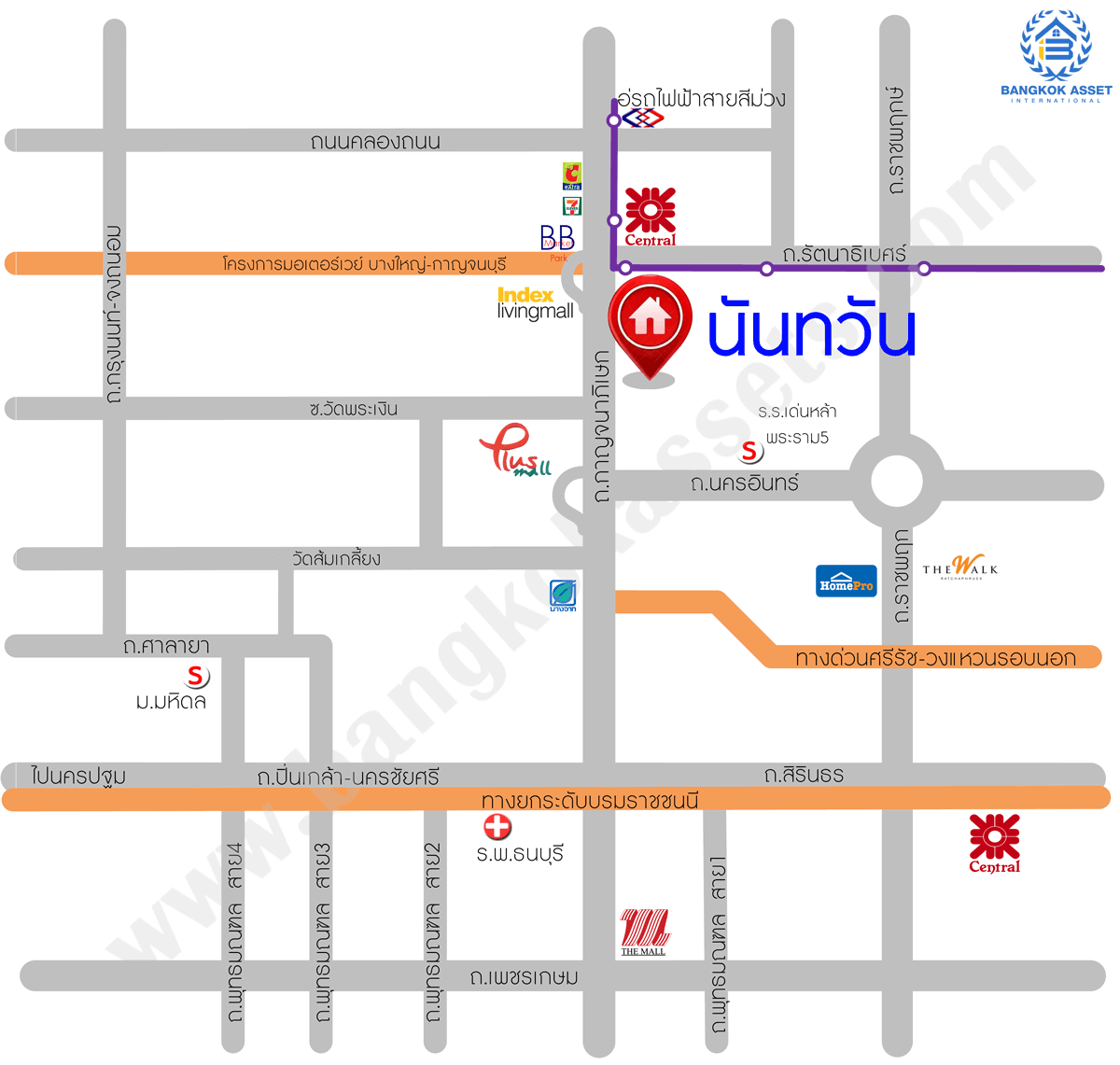 บ้านมือสองตกแต่งใหม่ โครงการ นันทวัน บางใหญ่-รัตนาธิเบศร์ บ้านเดี่ยวคุณภาพแบรนด์ LH ตอบโจทย์ทุกไลฟ์สไตล์ เนื้อที่ขนาด 66 ตร.ว. ฟังก์ชั่น 3ห้องนอน 3ห้องน้ำ บนทำศักยภาพ หน้าโครงการติดถนนกาญจนาภิเษก ใกล้สถานีรถไฟฟ้าสายสีม่วง "สถานีสามแยกบางใหญ่"...